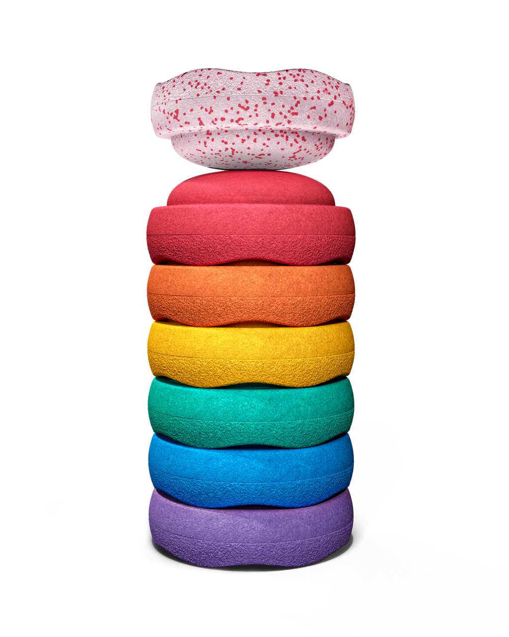Stapelstein Blush Mini Rainbow Classic | Set van 6