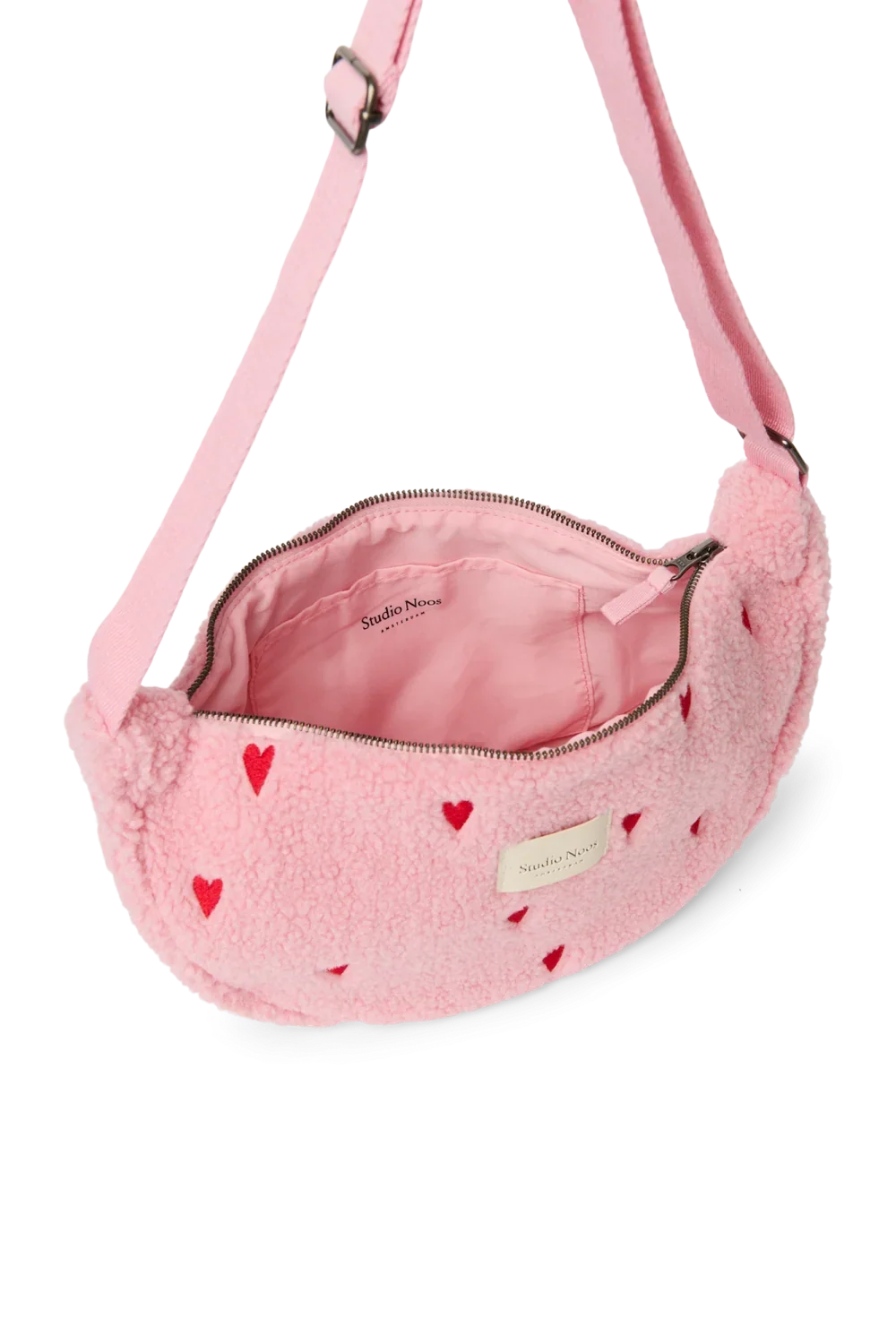 Studio Noos Adult Fanny Pack | Lichtroze Teddy Hearts
