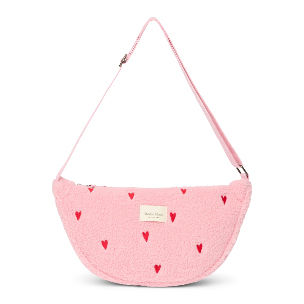 Studio Noos Adult Fanny Pack | Lichtroze Teddy Hearts