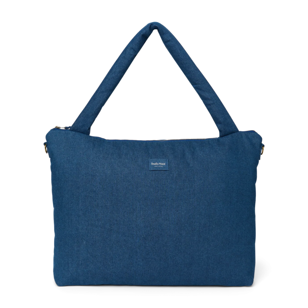 Studio Noos Luiertas met rits | Donkerblauwe Denim
