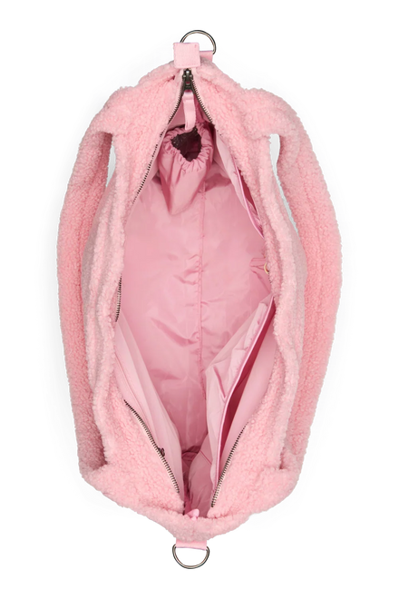 Studio Noos Luiertas met rits | Lichtroze Teddy Hearts