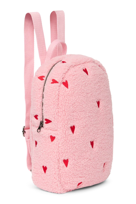 Studio Noos Mini Rugzakje | Lichtroze Teddy Hearts