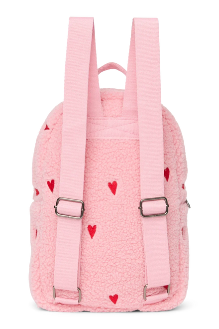 Studio Noos Mini Rugzakje | Lichtroze Teddy Hearts