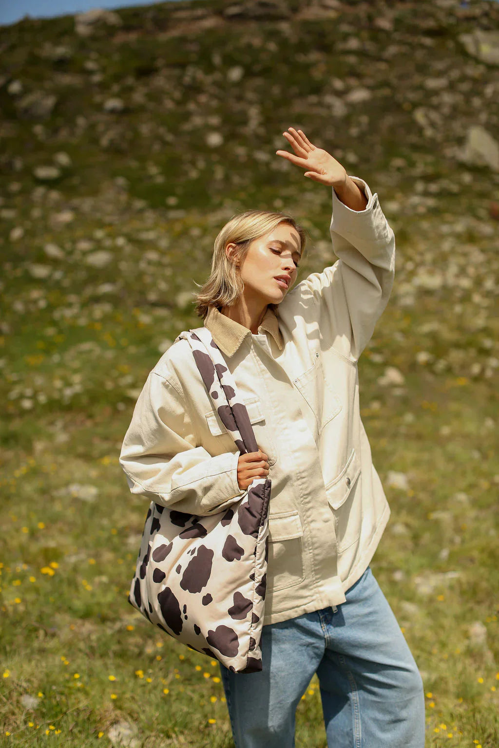 * Studio Noos Puffy Mom Bag Holy Cow | Brownish
