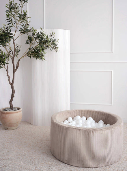 Moje Ballenbad Velvet Rib 90x40cm | Beige