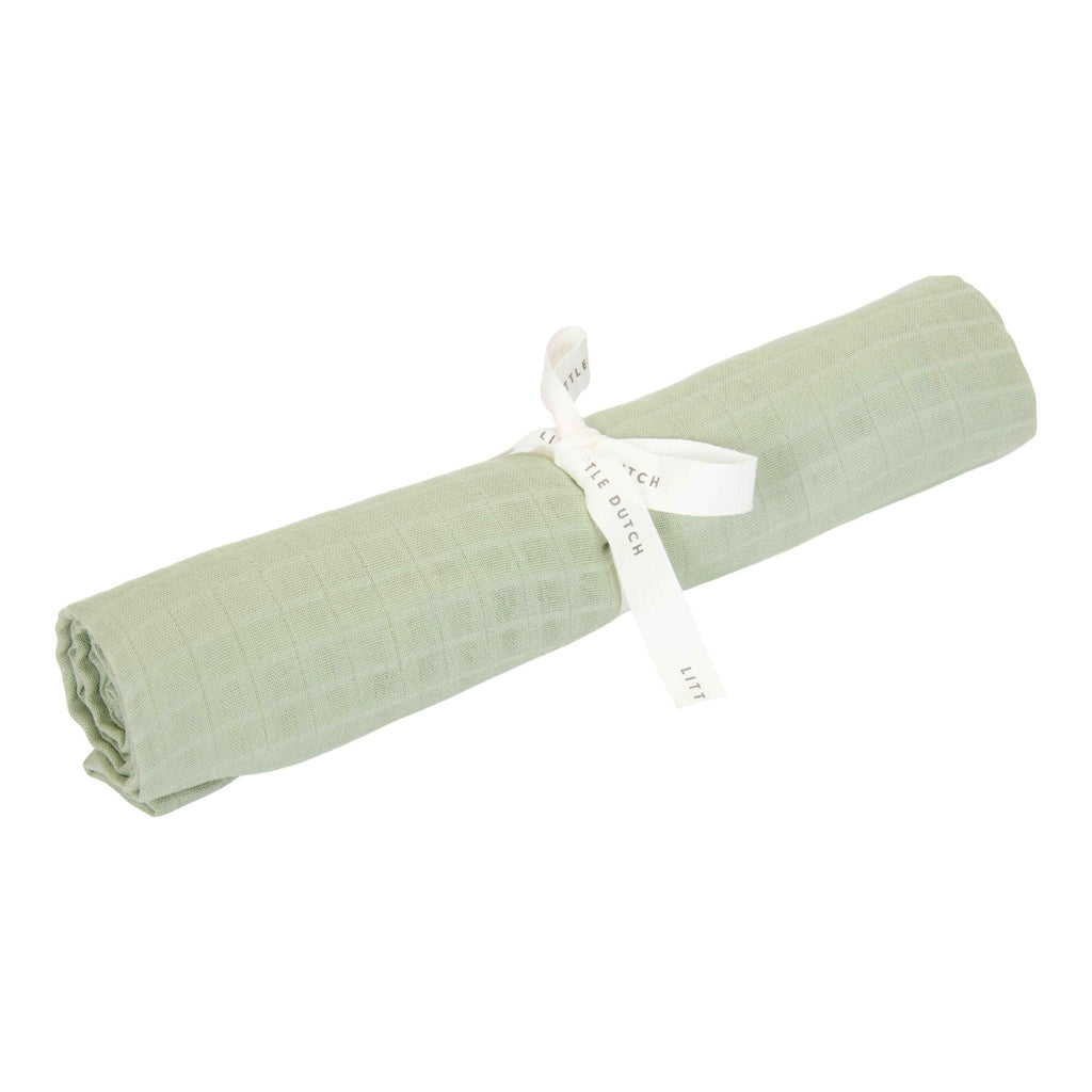 Little Dutch Swaddle Doek Hydrofiel 120x120 Sage | Groen