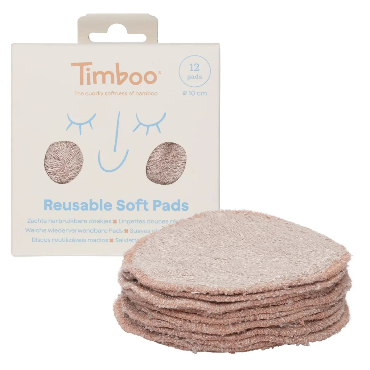 Timboo Herbruikbare Wattenschijfjes Set 12 | Savannah Sand