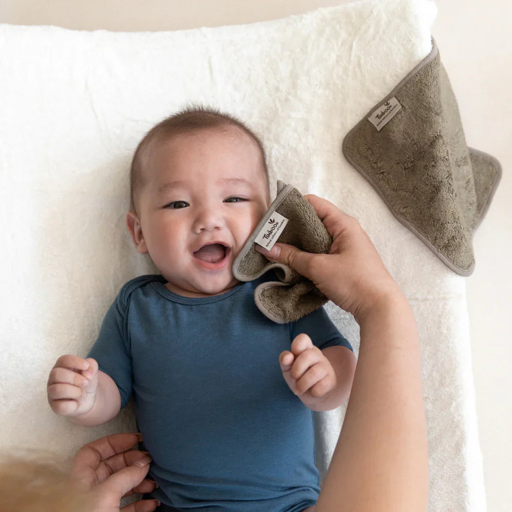 Timboo Herbruikbare Zachte Doekjes Set 6 20x20cm | Jungle Green