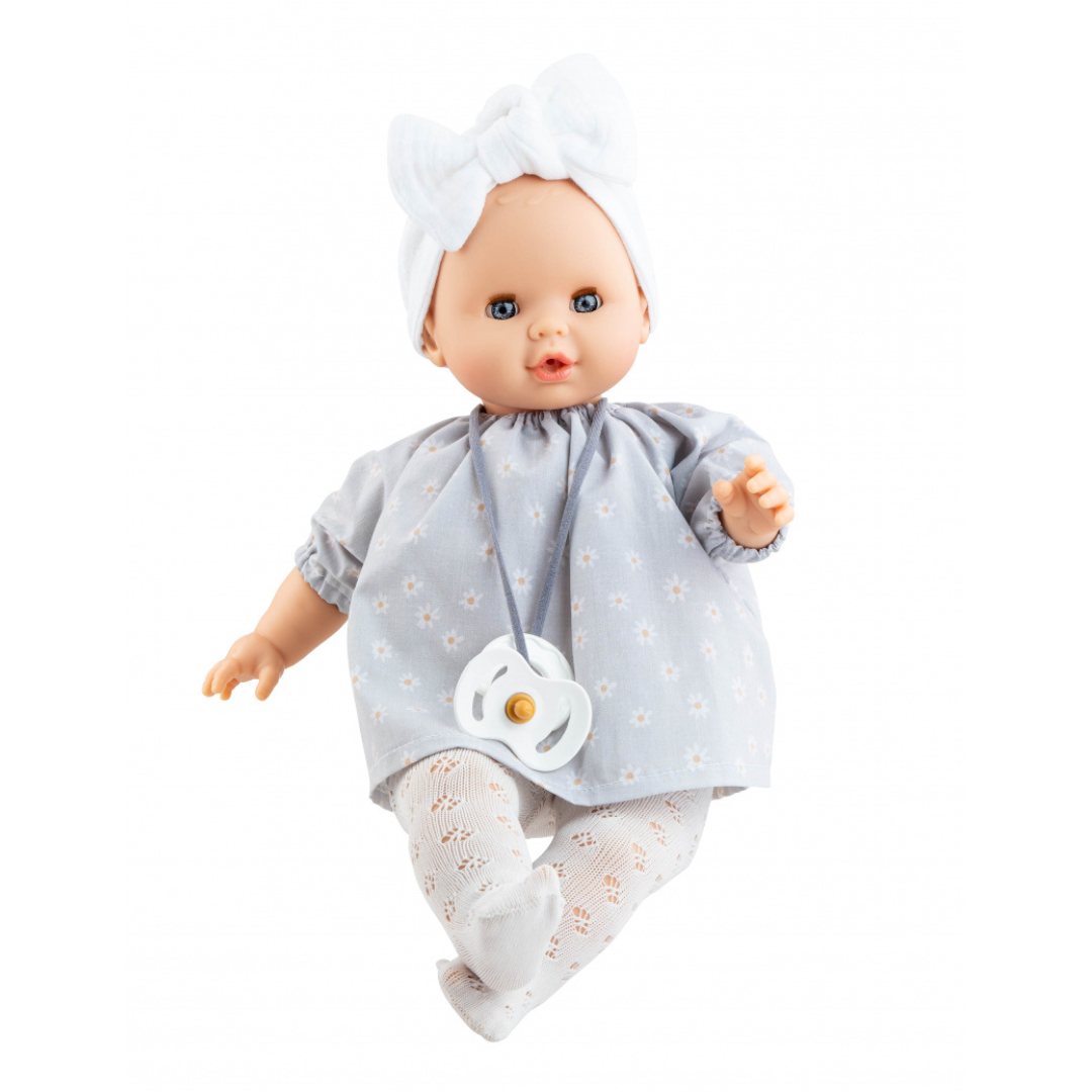 Paola Reina Pop met mechanisme | Sonia lichtblauw 36cm