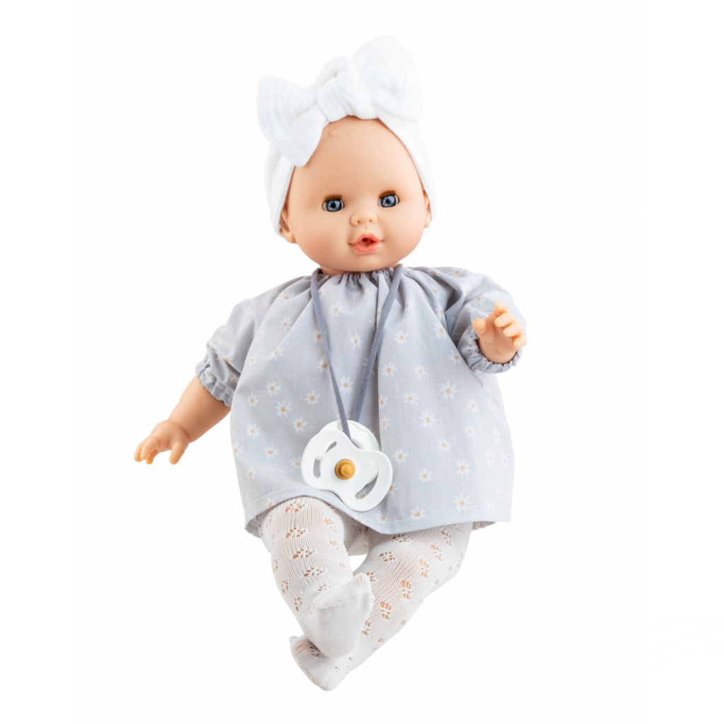 Paola Reina Pop met mechanisme | Sonia lichtblauw 36cm