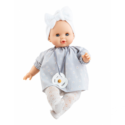 Paola Reina Pop met mechanisme | Sonia lichtblauw 36cm
