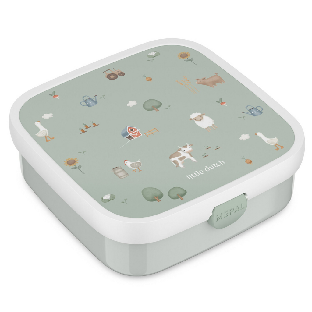 Mepal Bento Lunchbox Met Vakjes en vork | Little Farm