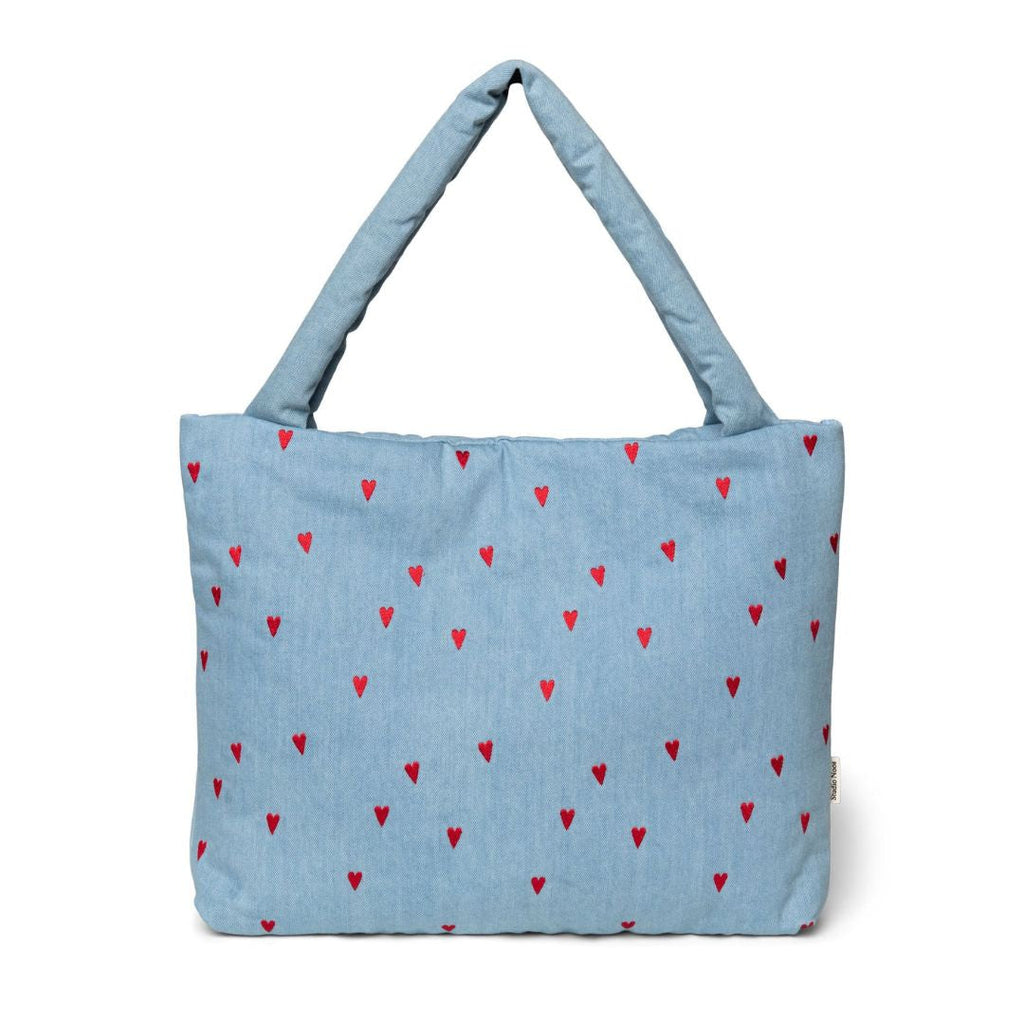 Studio Noos Mom Bag | Denim Hearts