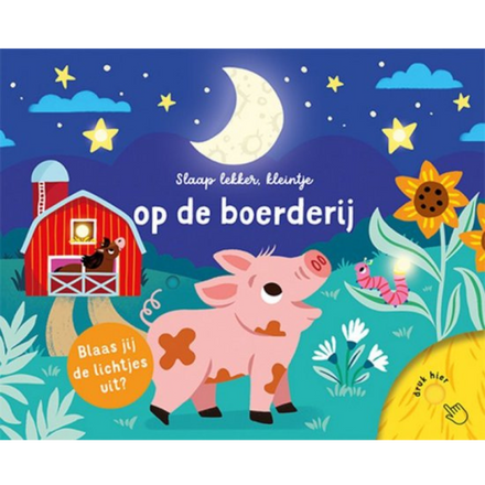 De Lantaarn Voorleesboek met lampjes Slaap lekker, Kleintje | Op de boerderij