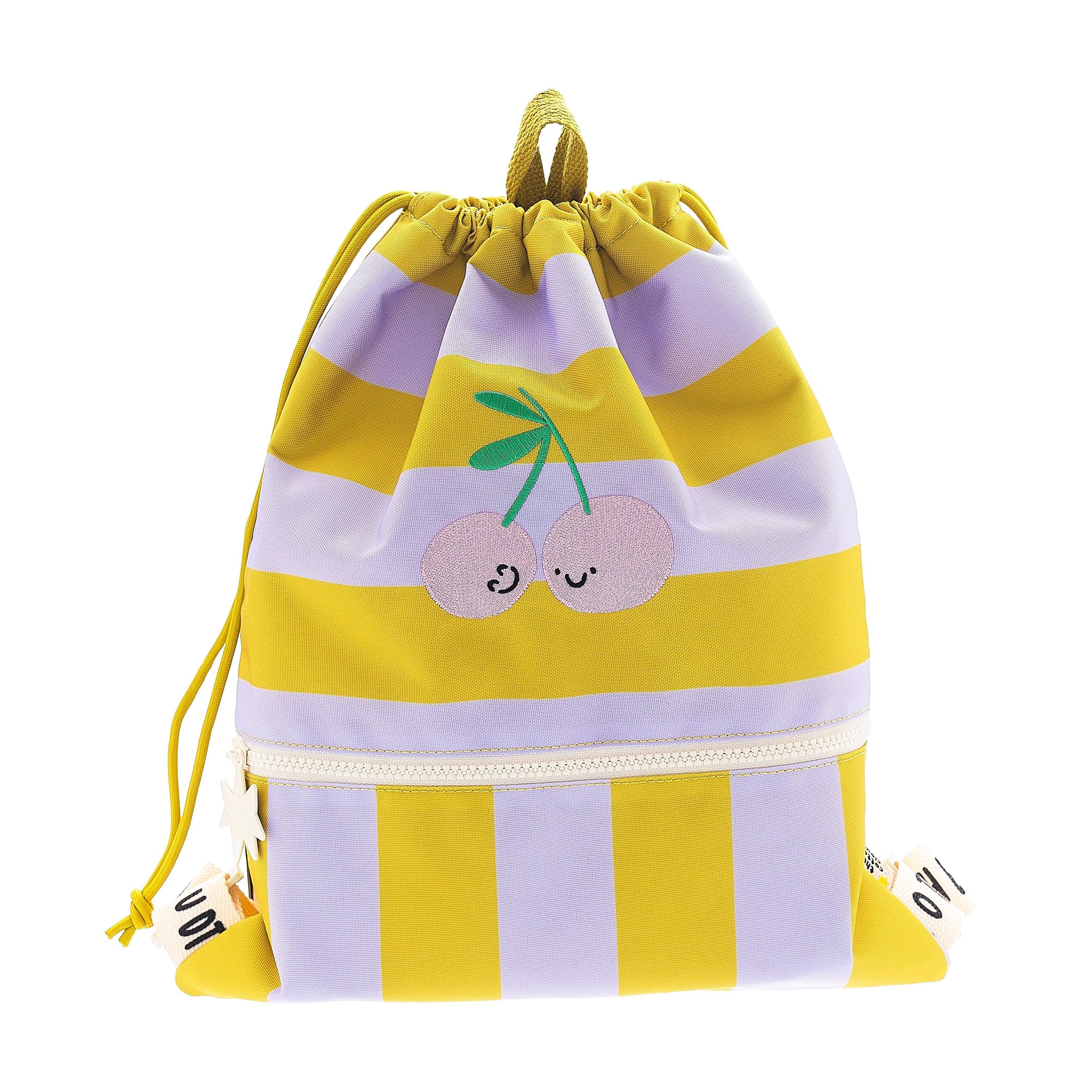 The Cotton Cloud zwemtas Cherry Pop met kersenprint uit gerecycled PET