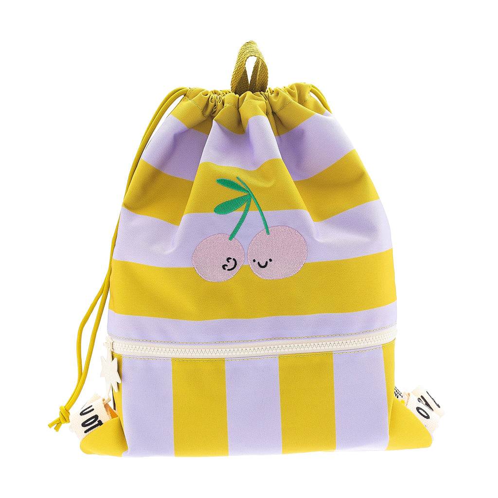 The Cotton Cloud zwemtas Cherry Pop met kersenprint uit gerecycled PET