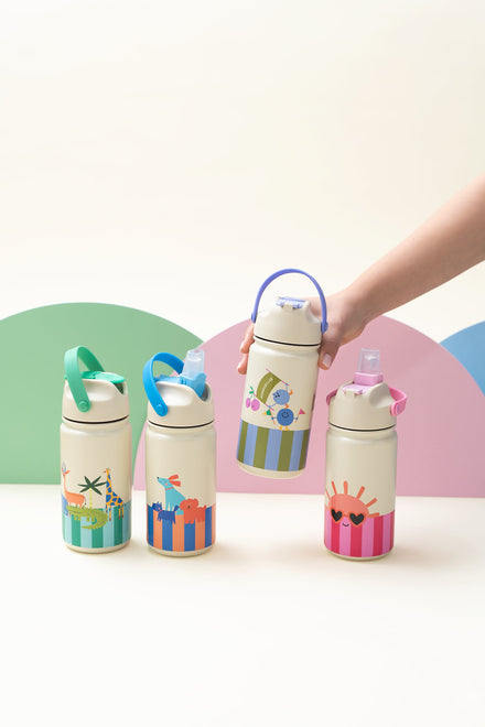 The Cotton Cloud RVS Drinkfles 420ml | Cherry Pop