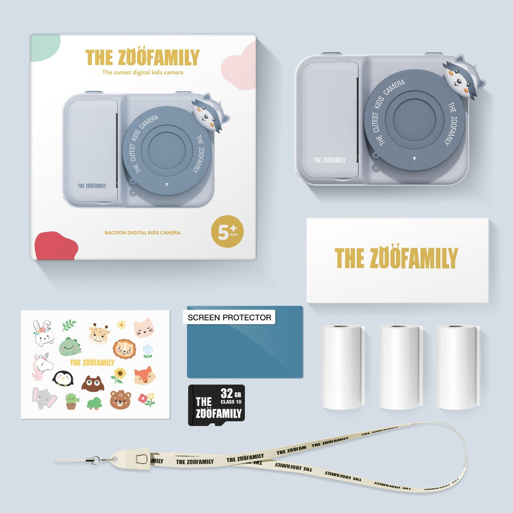 The Zoofamily Camera Zoo Print | Wasbeer