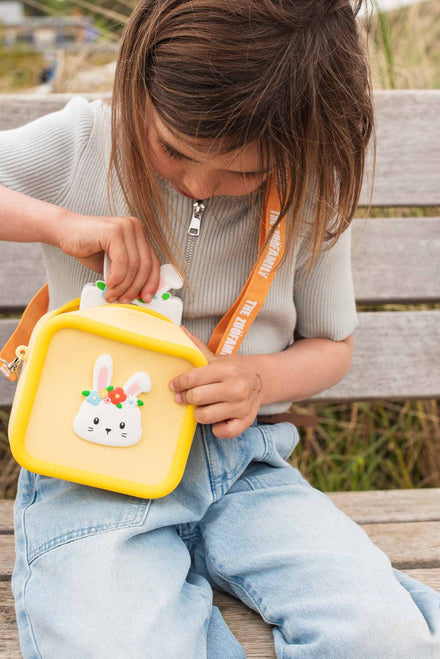 The Zoofamily Silicone Tasje | rabbit flower