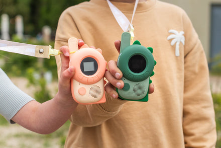 The Zoofamily Zoo walkie talkie | Dino Pink - Green