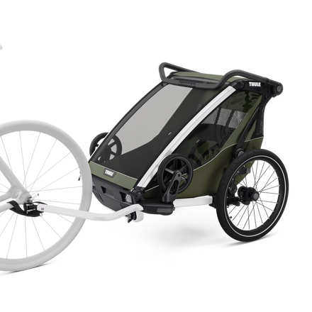 Thule Chariot Lite Dubbelzit Fietskar | Vintage Groen