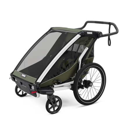 Thule Chariot Lite Dubbelzit Fietskar | Vintage Groen
