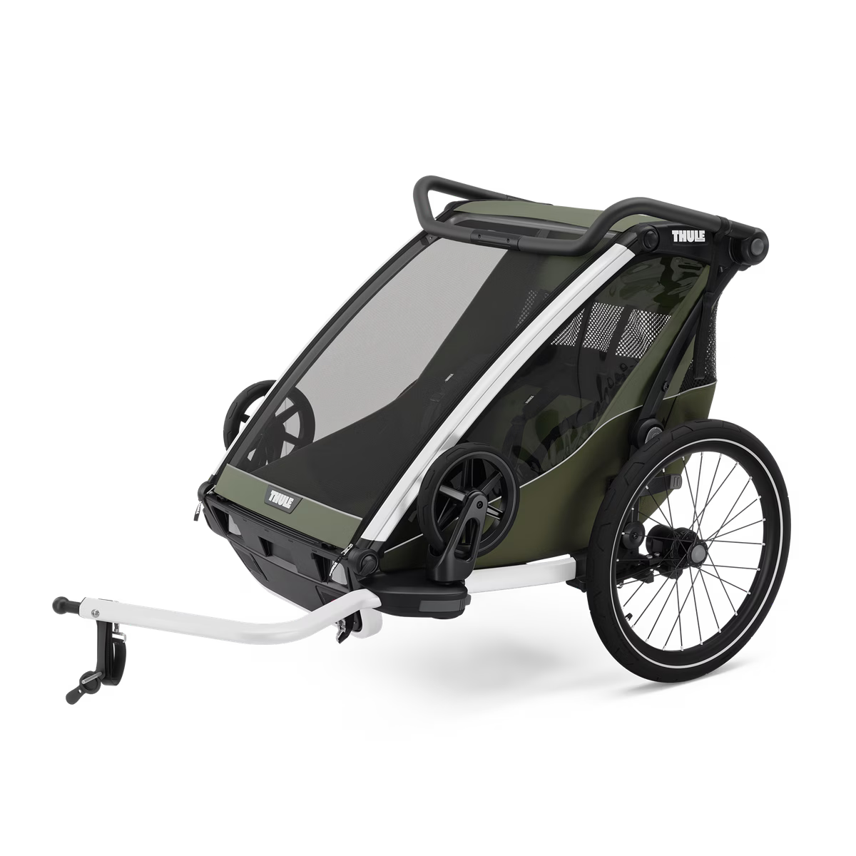 Thule Chariot Lite Dubbelzit Fietskar | Vintage Groen