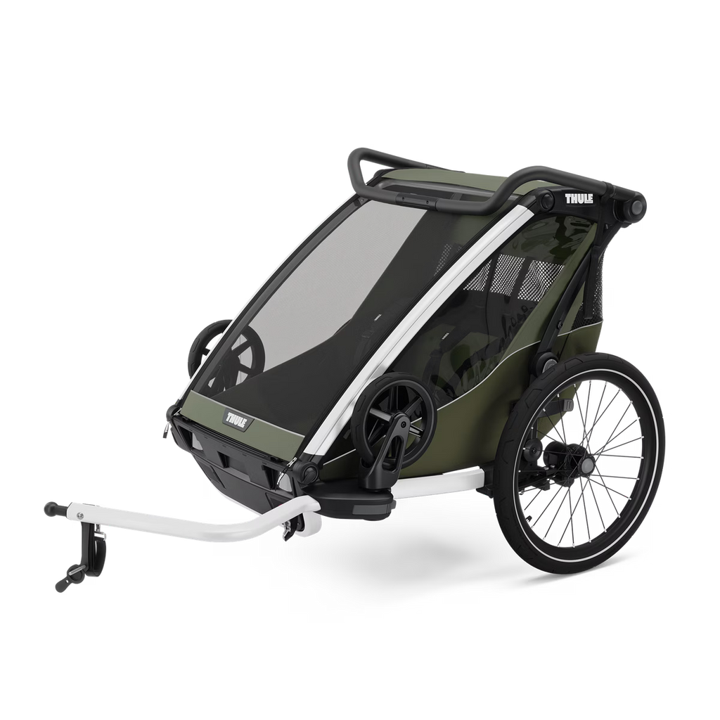 Thule Chariot Lite Dubbelzit Fietskar | Vintage Groen