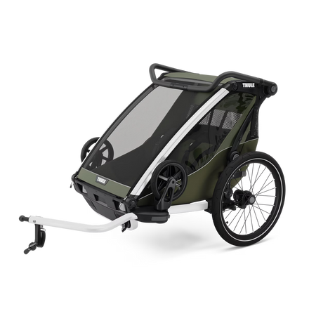Thule Chariot Lite Dubbelzit Fietskar | Vintage Groen