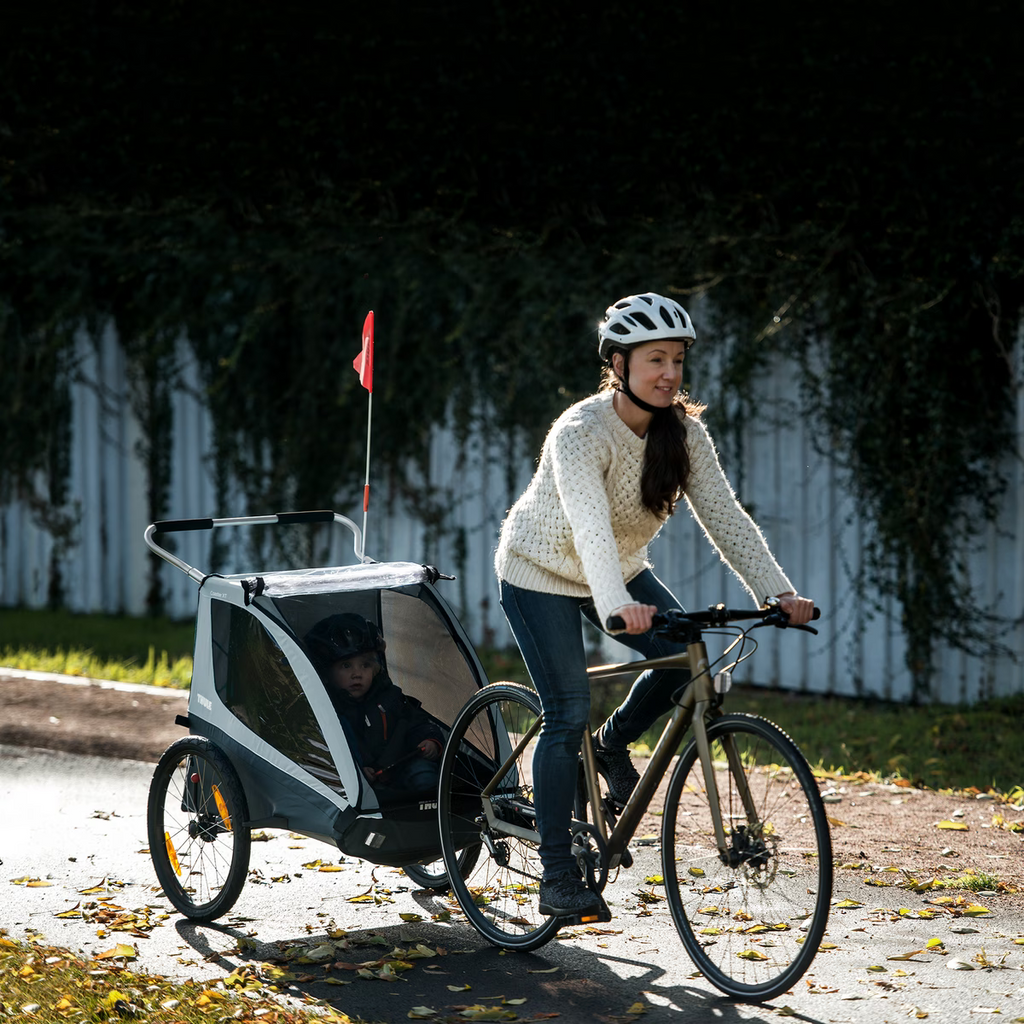 Thule Coaster XT Dubbelzit Fietstrailer | Soft Blue