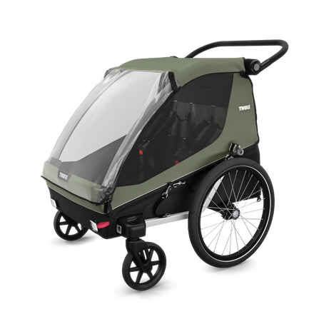 Thule Courier Dubbelzit Fietskar | Vintage Groen