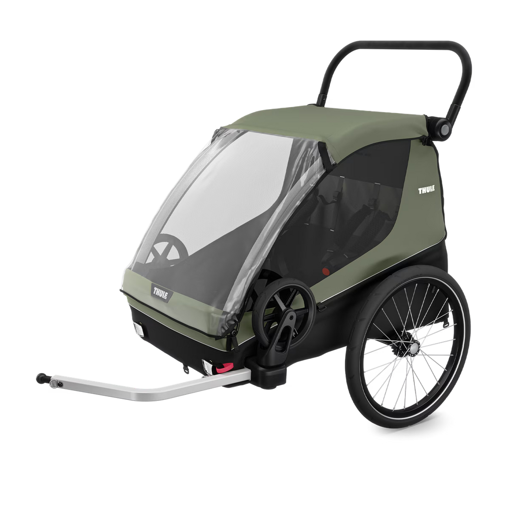 Thule Courier Dubbelzit Fietskar | Vintage Groen