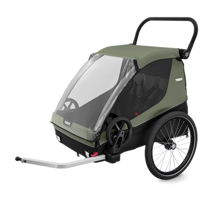 Thule Courier Dubbelzit Fietskar | Vintage Groen