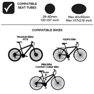 Thule Yepp 2 Maxi Fietsstoel Achterop Frame Montage | Midnight Black