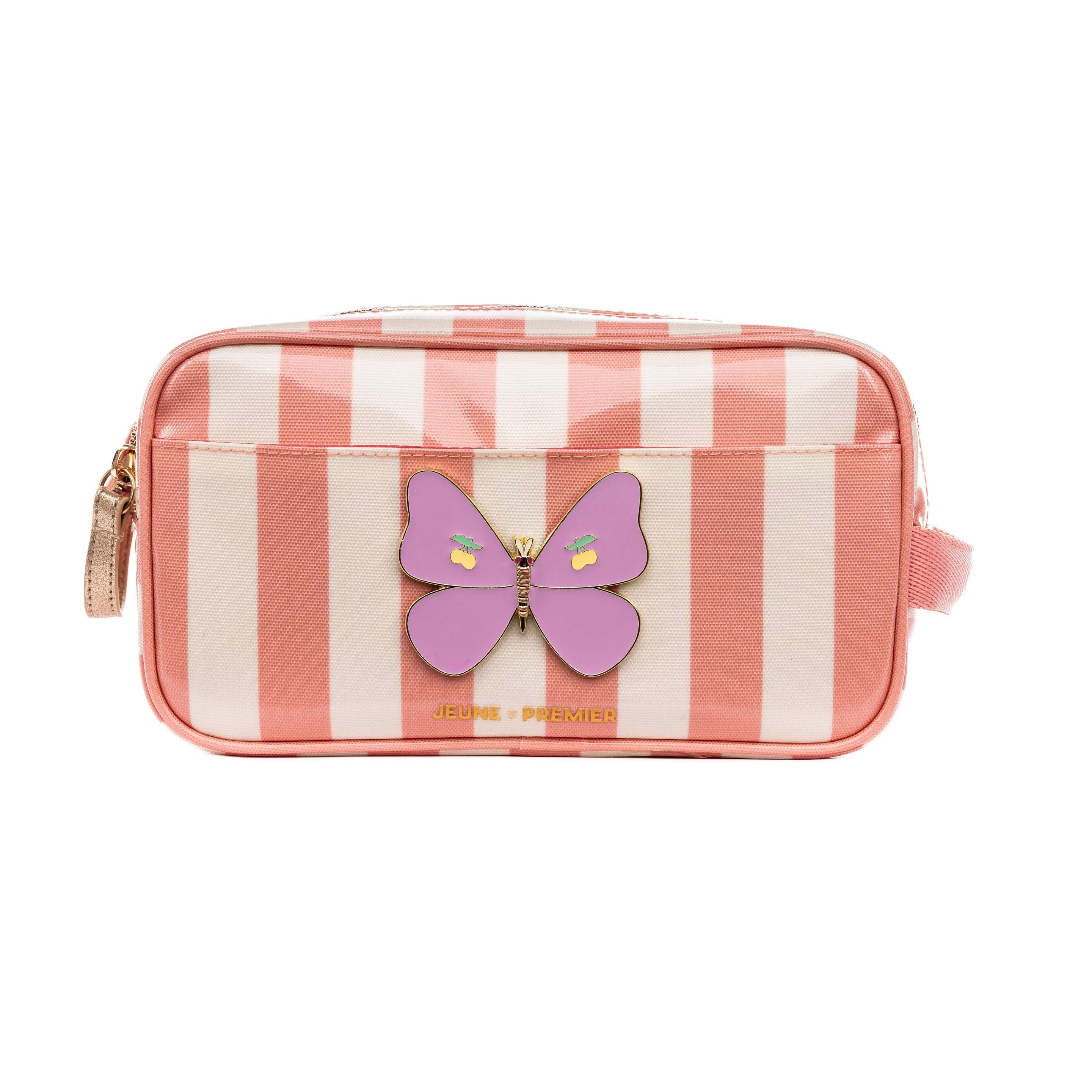 Jeune Premier Travel Pouch | Butterfly Stripe