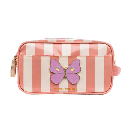 Jeune Premier Travel Pouch | Butterfly Stripe
