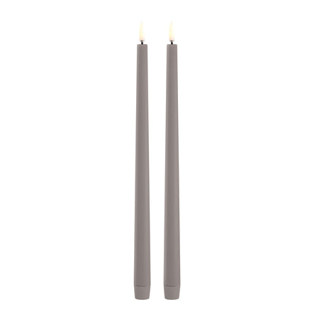 Uyuni LED Kaars Slim Taper Candle Dinerkaars 6,8x30 cm | Sandstone