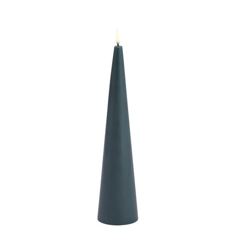 Uyuni LED Kaars Cone Candle 6,8x30 cm | Pine Green