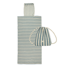 Nobodinoz Portofino Beach Towel Bag Strandhanddoek met tas | Blue Stripes*