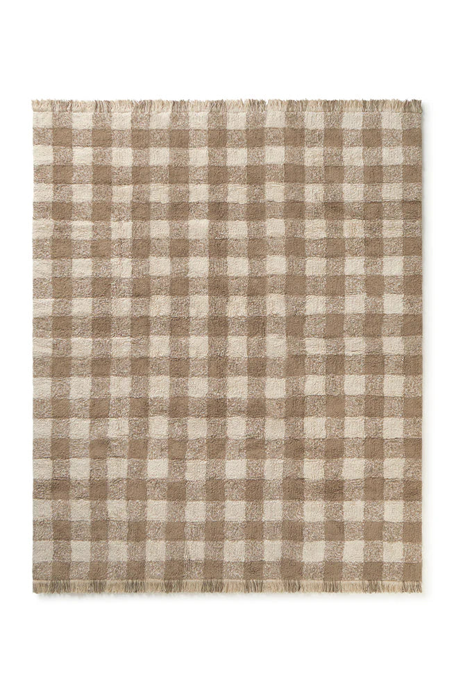 Lorena Canals Machine Wasbaar Tapijt 150x180  | Vichy Marron