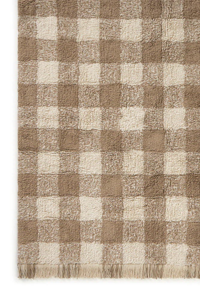 Lorena Canals Machine Wasbaar Tapijt 90x120 cm | Vichy Marron
