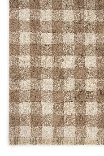 Lorena Canals Machine Wasbaar Tapijt 150x180  | Vichy Marron