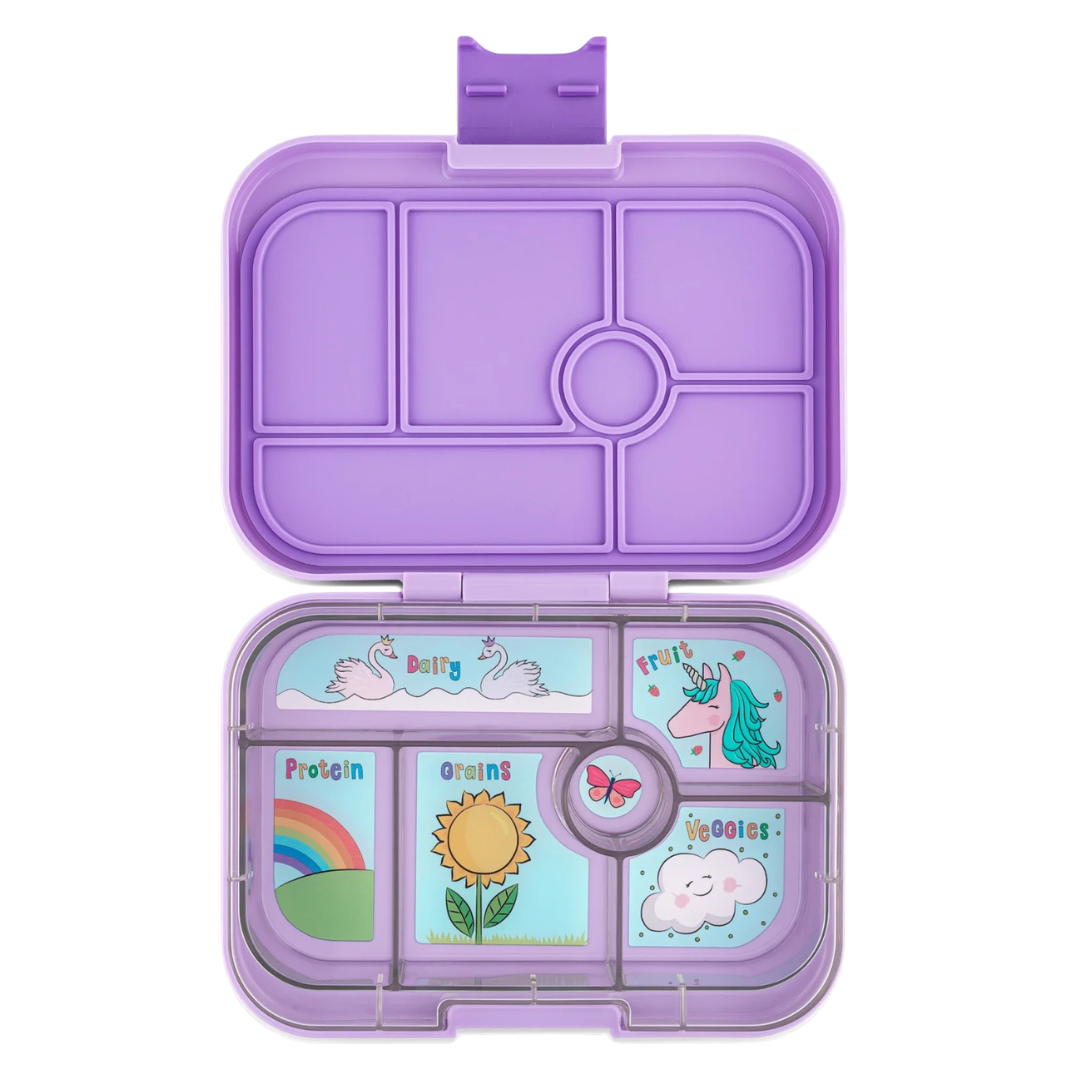 Yumbox Original 6 vakken Lekvrije Lunchbox | Surf Blue Funny Monsters