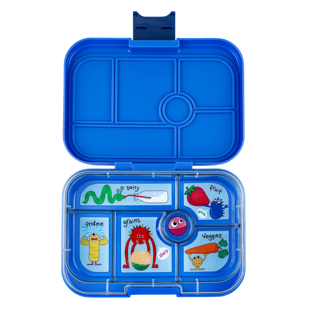Yumbox Original 6 vakken Lekvrije Lunchbox | Surf Blue Funny Monsters