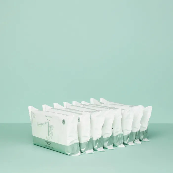 Naïf Plastic Free Wipes Set 8 x 54 Stuks