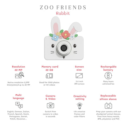 The Zoofamily Zoo friends | rabbit flower