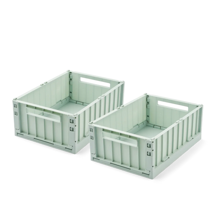 Liewood Weston Storage Box M 2-Pack | Peppermint