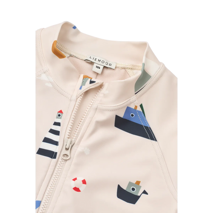 Liewood Max Zwem Jumpsuit | Sailing / Sandy