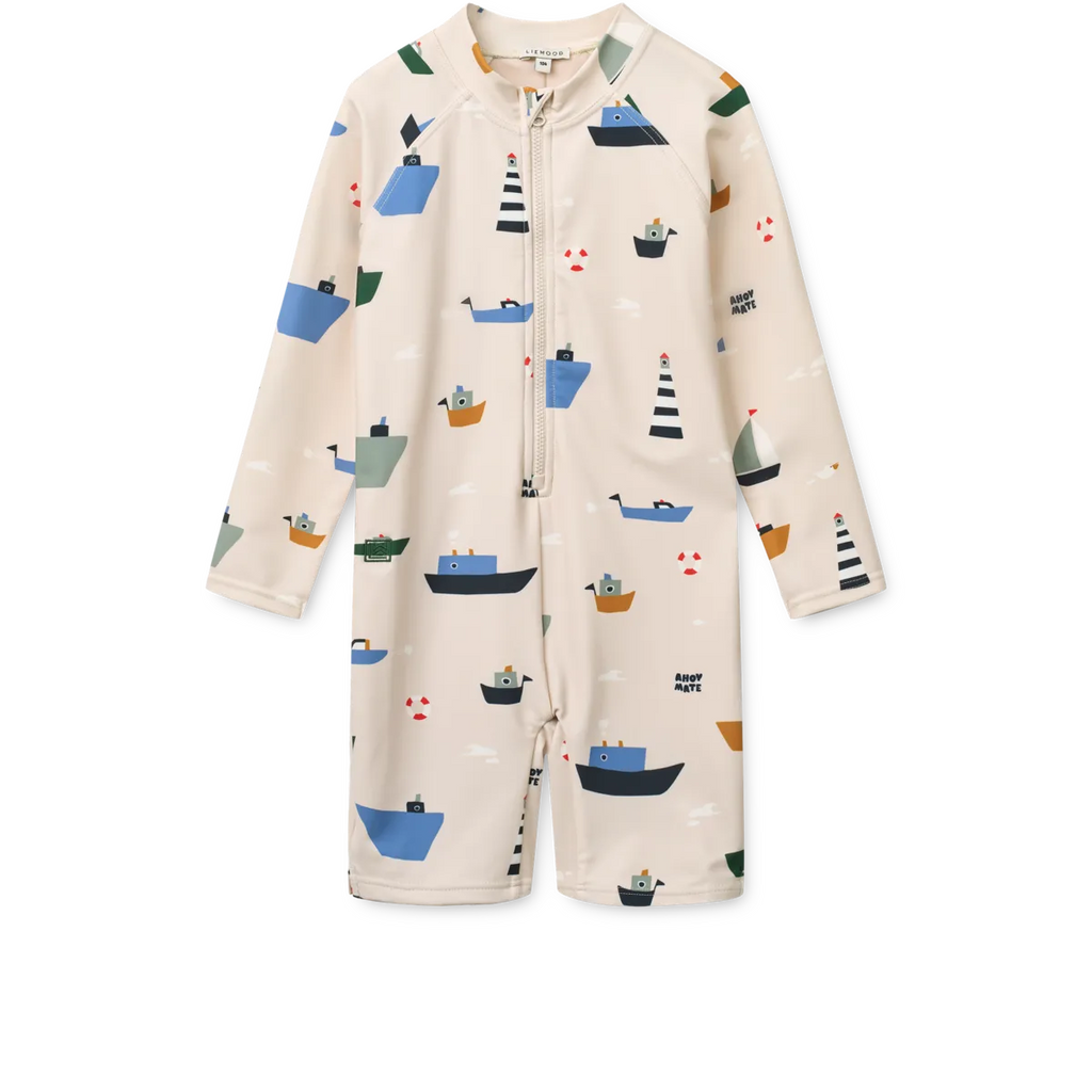 Liewood Max Zwem Jumpsuit | Sailing / Sandy