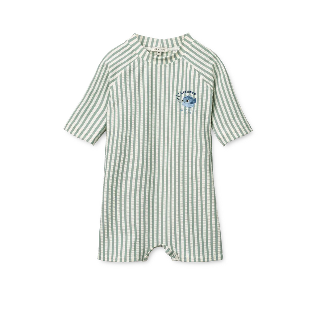 Liewood Thor Baby Swim UV Jumpsuit | Peppermint / Sandy